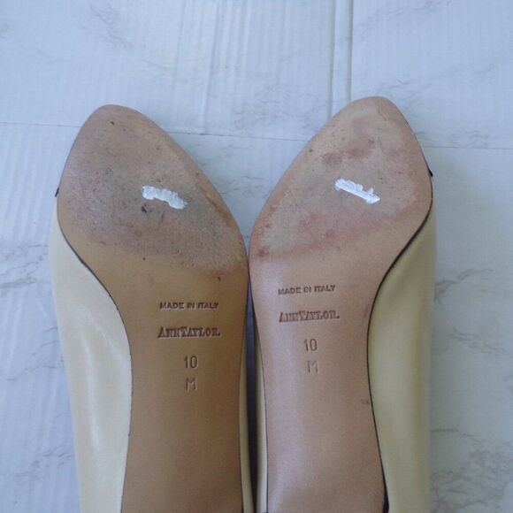 Ann Taylor leather italian heels 10 - Picture 7 of 9